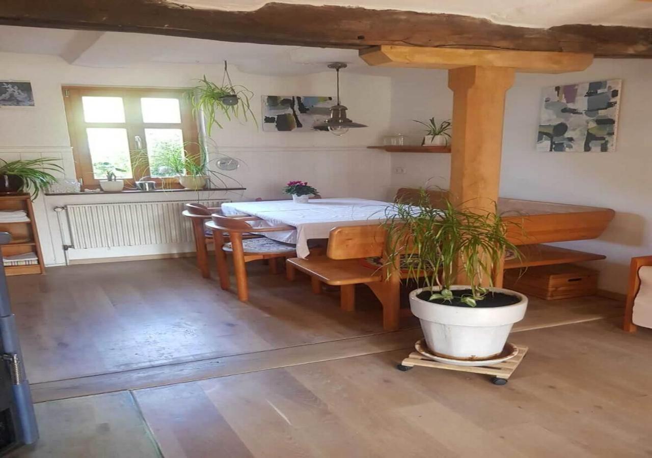 Aeltestes Haus In Quentel - Ferienwohnung 1 Mit Kleinem Garten Hessisch Lichtenau Exterior foto